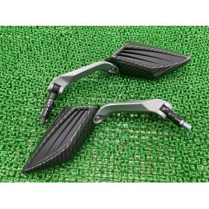 KOSO製グロム ミラー 左 社外 中古 バイク 部品 JC61 正10mm TTミラー