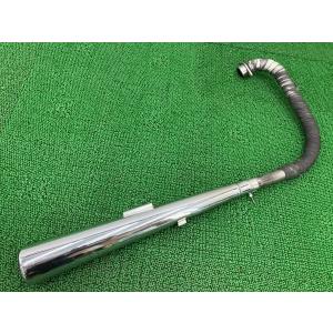 SR400 マフラー 社外 中古 バイク 部品 スーパートラップ風 メガホン