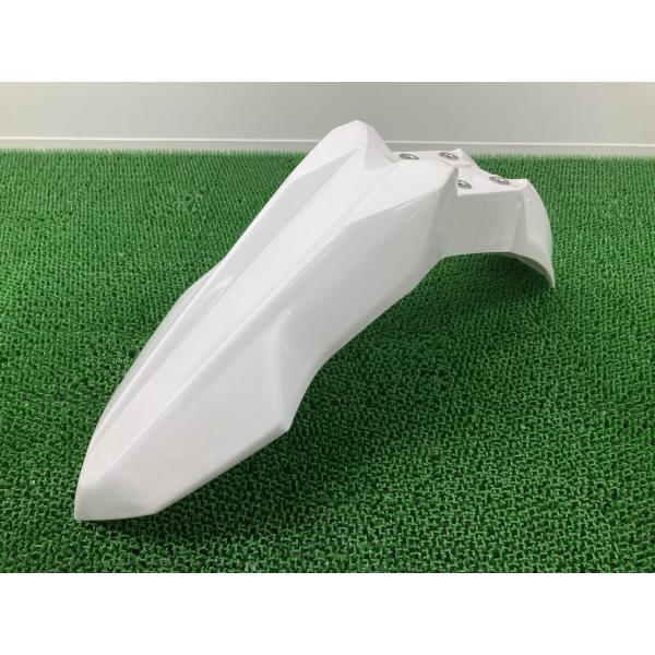 DトラッカーX フロントフェンダー 白 35004-0087 カワサキ 純正 中古 バイク 部品 L...