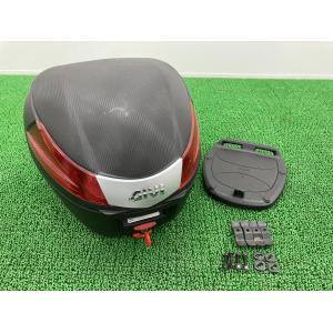 GIVI製 トップケース 社外 中古 バイク 部品 E350 FLOW 35L 割れ欠け