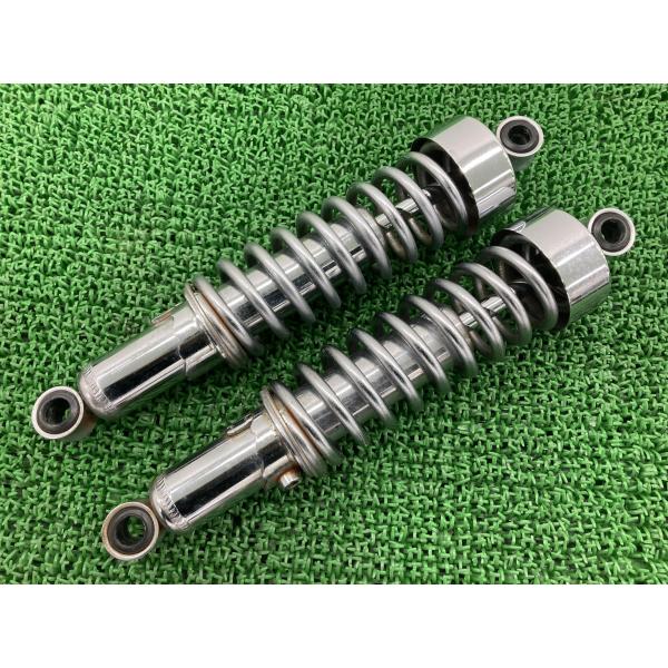 SR400 リアサスペンション 左右 ヤマハ 純正 中古 バイク 部品 RH01J コケキズ無し 曲...