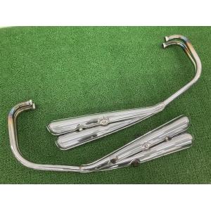 ハーレー マフラー 2in1 EVO TC88 バンス＆ハインズ製FLSTC マフラー 社外 中古 バイク 部品 ハーレー