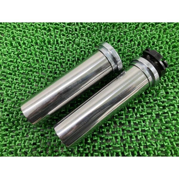 XV1900CUレイダー ハンドルグリップ 左右 社外 中古 VP27N ステンレス ノーマルスロッ...