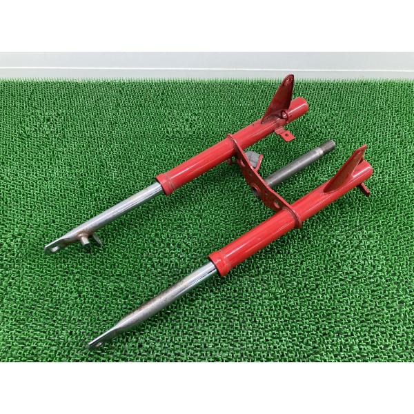 モンキー フロントフォーク 赤 ホンダ 純正 中古 バイク 部品 Z50J 6V Monkey お猿...