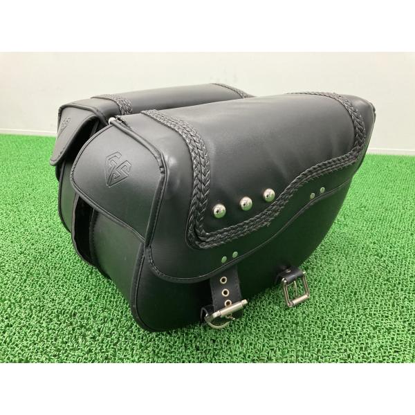 MOTOGS製 サイドバッグ 左右 社外 中古 バイク 部品 ハーレー バルカン スティード ドラッ...