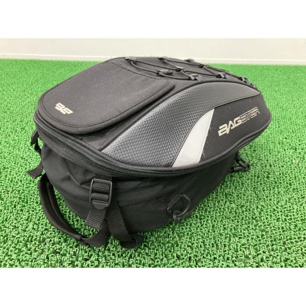 バグスター製 シートバッグ 白/黒 社外 中古 バイク 部品 BAGSTER SPIDER 15-2...