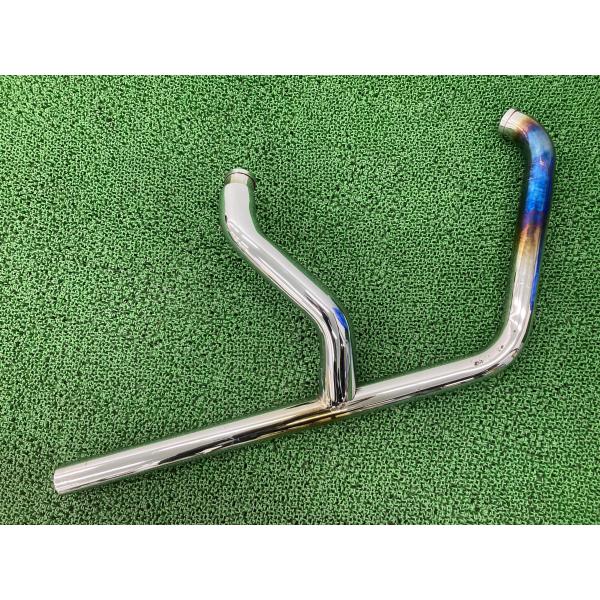 パウコ製 エキパイマフラー 733C3 社外 中古 バイク 部品 PAUGHCO 2into1 ヘッ...