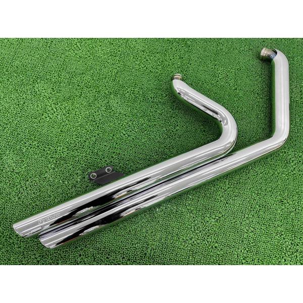 Python製ソフテイル マフラー 社外 中古 バイク 部品 パイソン ハーレー 86〜11年ソフテ...