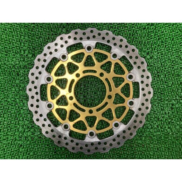 サンスター製ZX-10R フロントブレーキディスク 片側 社外 中古 310mm ウェーブディスクロ...