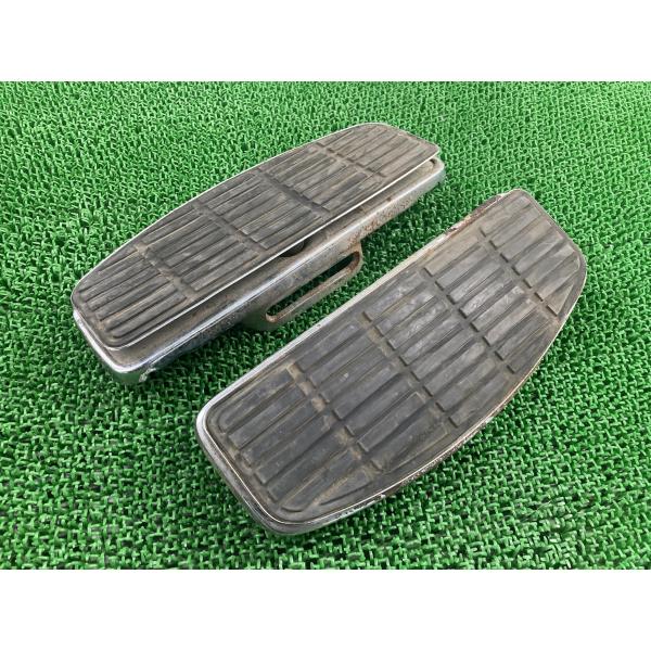 ハーレー ステップボード 左右 社外 中古 バイク 部品 フロアボード アメリカン スティード 曲が...