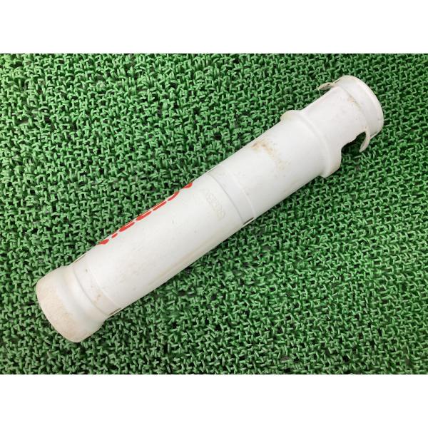 アチェルビス製KX125 フロントフォークガード 片側 白 社外 中古 バイク 部品 KX250 5...