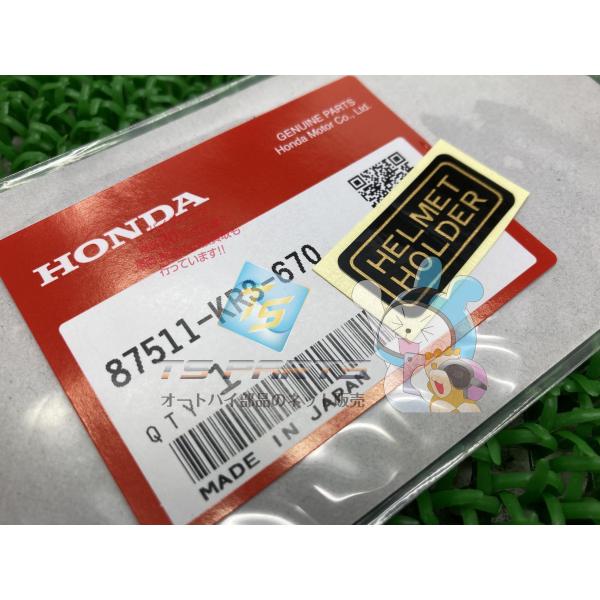 レブル250 ヘルメットホルダーラベル 在庫有 即納 ホンダ 純正 新品 バイク 部品 HONDA ...