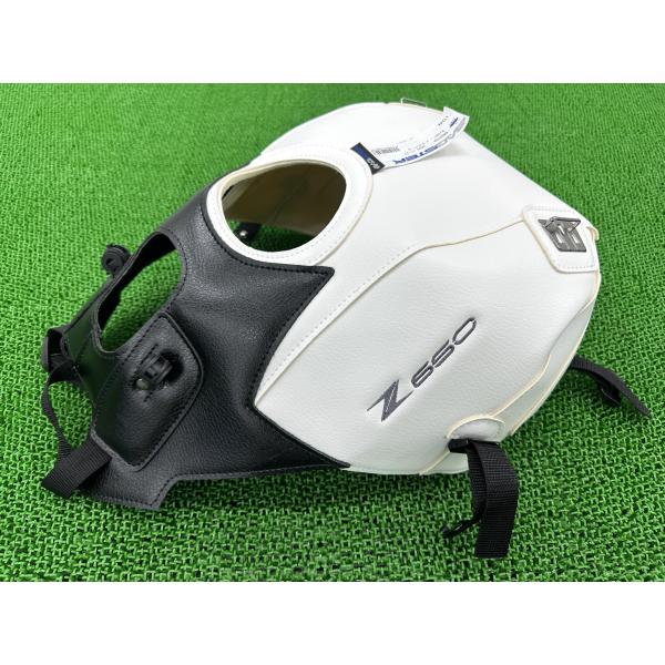 バグスター製Z650 タンクカバー 白/黒 社外 新品 バイク 部品 17年〜23年 PVC タンク...