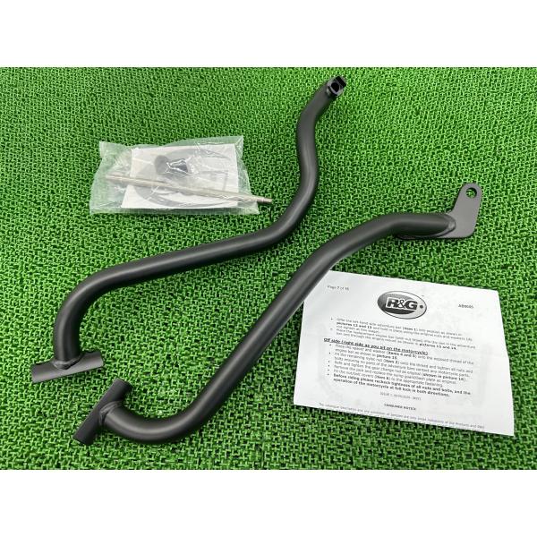 R&amp;G製テネレ700 エンジンガード 左右 黒 社外 新品 バイク 部品 DM09J ロアのみ 19...