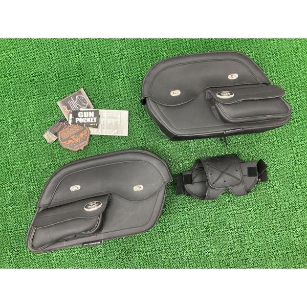 ミルウォーキーレザー製 サイドバッグ 左右 社外 中古 バイク 部品 MP83006 Milwauk...