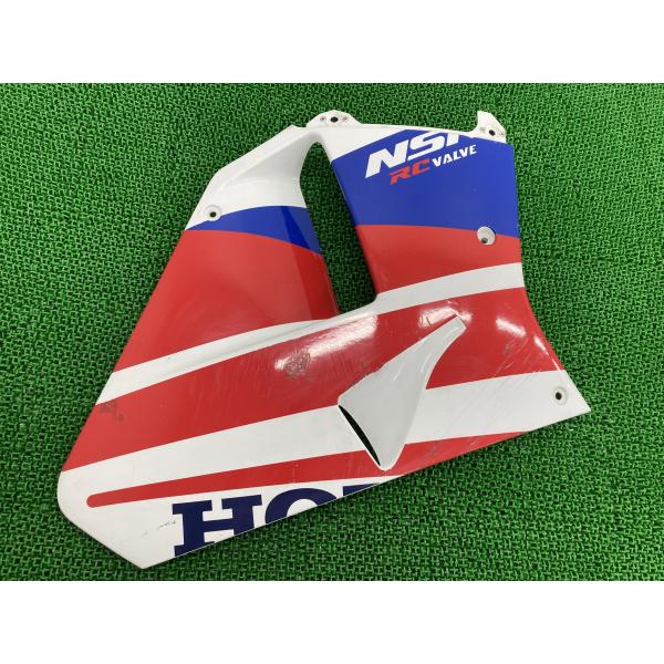 NSR250R サイドカウル 右 赤/白 KV3H ホンダ 純正 中古 バイク 部品 MC21 修復...