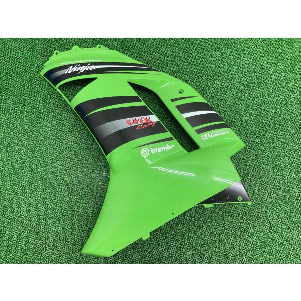 ZX-6R サイドカウル 左 緑 カワサキ 純正 中古 バイク 部品 ZX600P ミドルカウル ペ...