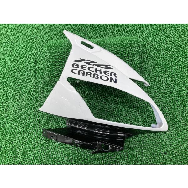 ZXMT製YZF-R6 アッパーカウル 右 パール 社外 中古 バイク 部品 06−07年 ライトカ...