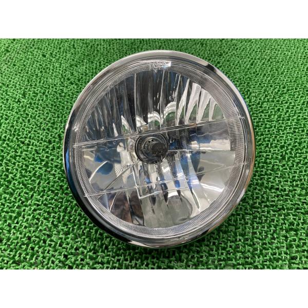 バリオス ヘッドライト 社外 中古 バイク 部品 ZR250A 180φ マルチリフレクター 割れ欠...