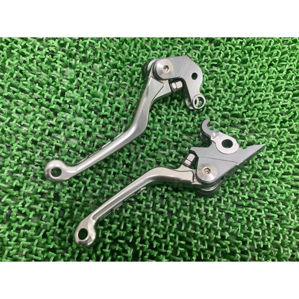 ZETA製250EXC レバー 左右 社外 中古 バイク 部品 KTM 99-05年 3フィンガー ...