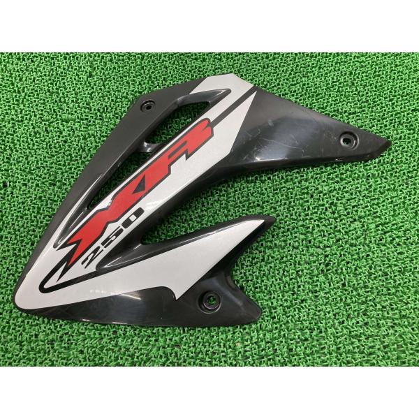 XR250 シュラウド 左 黒 KCZ ホンダ 純正 中古 バイク 部品 MD30 サイドカウル 割...