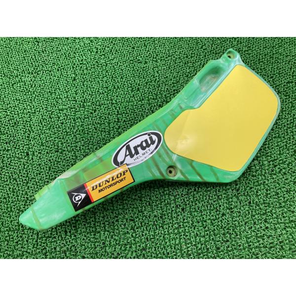KDX80 サイドカバー 左 緑 36001-1256 カワサキ 純正 中古 バイク 部品 シートカ...