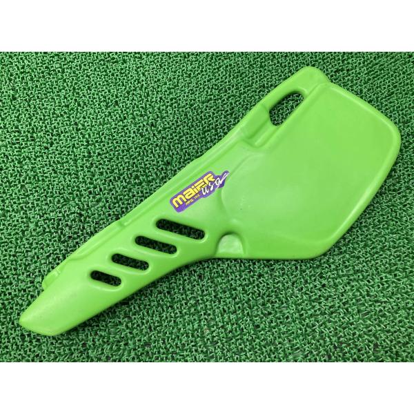 KDX80 サイドカバー 左 緑 社外 中古 バイク 部品 シートカウル サイドカウル 当時物 コン...