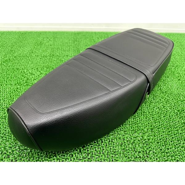 リトルカブ シート 黒 社外 中古 バイク 部品 AA01 ダブルシート スーパーカブC50 C70...