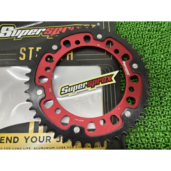 Supersprox製GPZ900R リアスプロケット 赤 社外 中古 バイク 部品 ZX900A ...