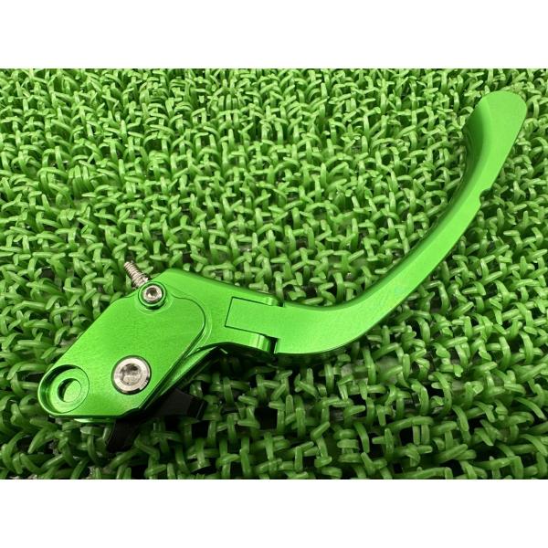 U-KANAYA製 ブレーキレバー 緑 社外 中古 バイク 部品 クイックタイプミドルレバー カスタ...