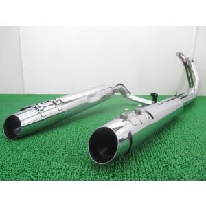 ストリートグライド マフラー 左右 黒 65800053/64900962/64900963