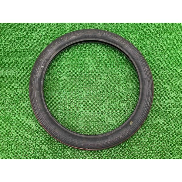 ダンロップ製 フロントタイヤ 社外 中古 バイク 部品 D107F 2.25-17 33L 極上品 ...