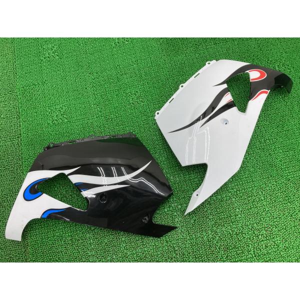 ZXMT製ZZ-R1400 アンダーカウル 左右 白/黒 社外 中古 バイク 部品 ZX1400A ...