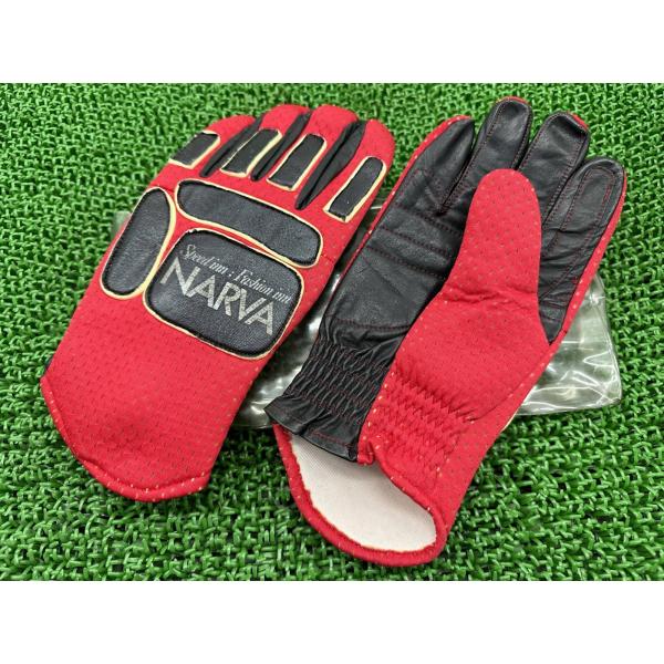 NARVA製 グローブ 左右 黒/赤 在庫有 即納 社外 新品 バイク 部品 オフロードグローブ プ...