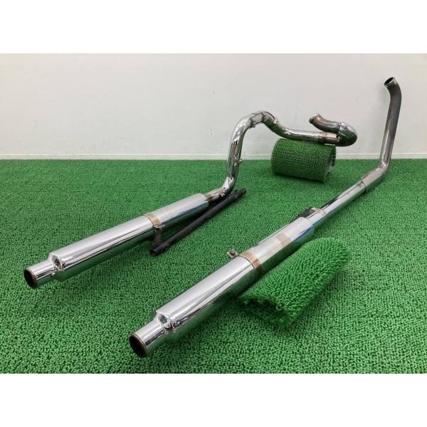 モーターステージ製FLSTC1340 マフラー 社外 中古 バイク 部品 ハーレー ソフテイル EV...