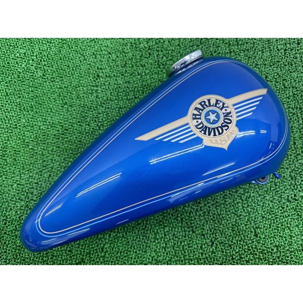 FLSTF1340 タンク 右 青M ハーレー 純正 中古 バイク 部品 ソフテイル 98年外し フ...