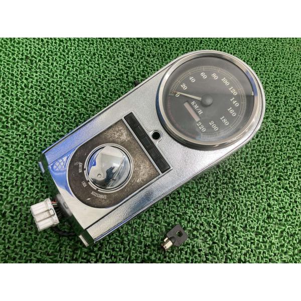 ソフテイル スピードメーター 67275-96A ハーレー 純正 中古 バイク 部品 KM H キー...