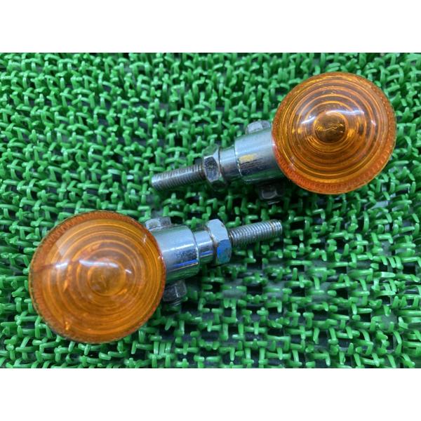 CGC製 ウインカー 左右 社外 中古 バイク 部品 150型 丸型 鉄製 SR400 GB250 ...