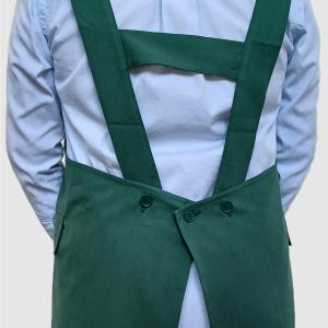 難燃 燃えにくい H型 エプロン おしゃれ シ...の詳細画像1