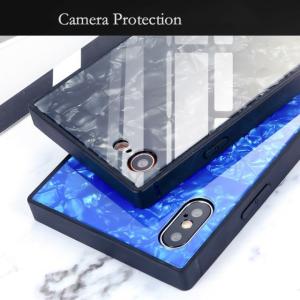 iPhoneXR ケース ガラスケース 四角 ...の詳細画像5