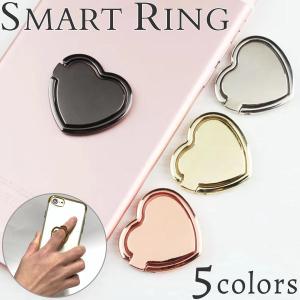 スマホリング バンカーリング おしゃれ 薄型 iPhone キラキラ 車載ホルダー かわいい Android スタンド ハート メタリック