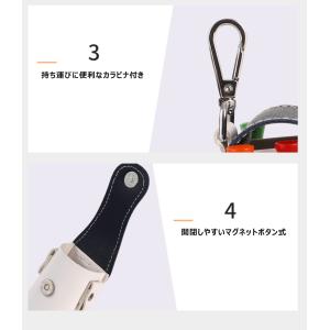 ゴルフボールケース 2個 革 レザー ティー収...の詳細画像3