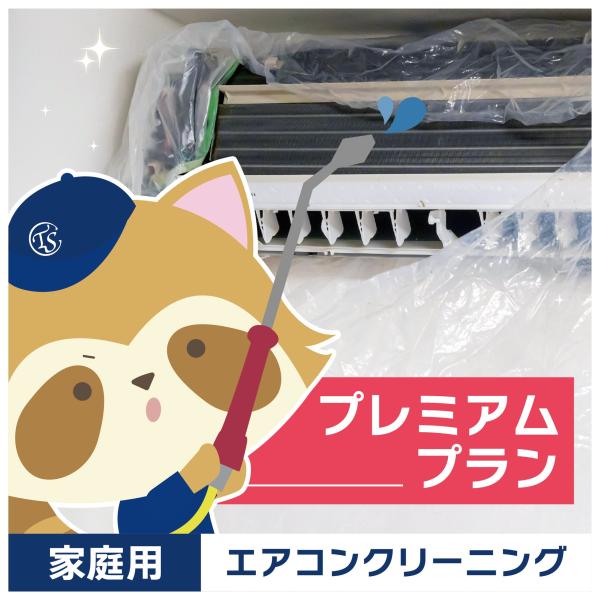 【エアコンクリーニング】プレミアムプラン1台（本体、パネル、アルミフィン、ファン、フィルター＋室外機...