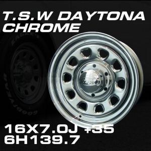 TSW DAYTONA クローム 16X7J+35 5穴114.3 ホイール4本セット : ティス