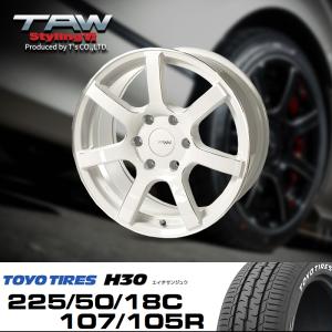 ハイエース 200系 ホイールタイヤセット TAW Styling6 18X8.0J+37