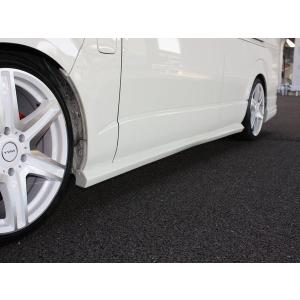 ハイエース 200系 TPDエアロ サイドステップ4Dr 塗装済 スーパーロング