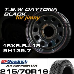 新型 ジムニー ホイール TSW デイトナブラック 16X5.5J-18 BF Goodrich