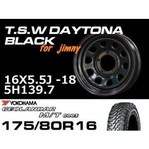 新型 ジムニー ホイール TSW デイトナブラック 16X5.5J+20 TOYO OPEN