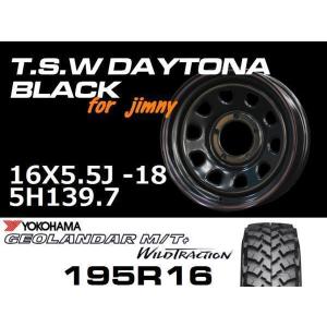 新型 ジムニー ホイール TSW デイトナブラック 16X5.5J+20 TOYO OPEN