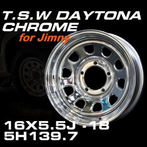 TSW DAYTONA ブラック 16X7J+35 5穴114.3 ホイール4本セット（100系